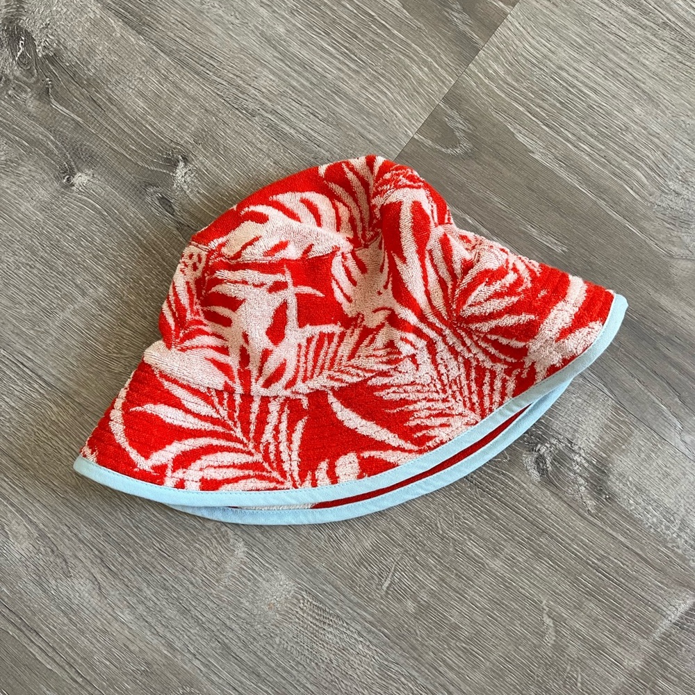 The Upside Terry Cloth Tropical Bucket Hat NWOT